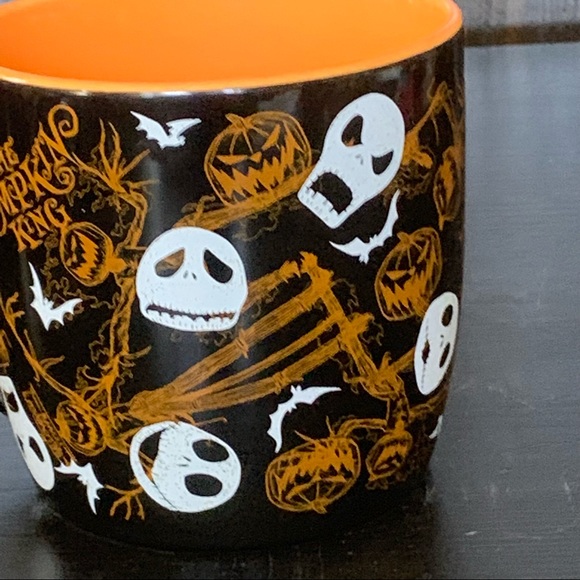 Jack Skelington Pumpkin King Nightmare Before Christmas Ceramic Mug & Mini Whisk - Picture 9 of 13